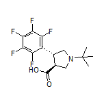 (3S,4R)-1-(tert-Butyl)-4-(perfluorophenyl)pyrrolidine-3-carboxylic Acid