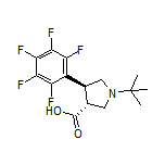 (3R,4S)-1-(tert-Butyl)-4-(perfluorophenyl)pyrrolidine-3-carboxylic Acid