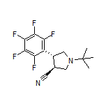 (3S,4R)-1-(tert-Butyl)-4-(perfluorophenyl)pyrrolidine-3-carbonitrile