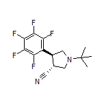 (3R,4S)-1-(tert-Butyl)-4-(perfluorophenyl)pyrrolidine-3-carbonitrile