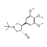 (3S,4R)-1-(tert-Butyl)-4-(3,4,5-trimethoxyphenyl)pyrrolidine-3-carbonitrile