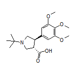 (3S,4R)-1-(tert-Butyl)-4-(3,4,5-trimethoxyphenyl)pyrrolidine-3-carboxylic Acid