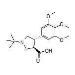 (3R,4S)-1-(tert-Butyl)-4-(3,4,5-trimethoxyphenyl)pyrrolidine-3-carboxylic Acid