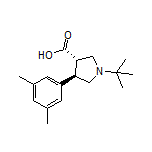 (3S,4R)-1-(tert-Butyl)-4-(3,5-dimethylphenyl)pyrrolidine-3-carboxylic Acid