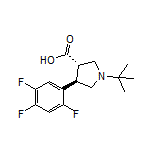 (3S,4R)-1-(tert-Butyl)-4-(2,4,5-trifluorophenyl)pyrrolidine-3-carboxylic Acid