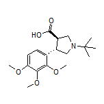 (3R,4S)-1-(tert-Butyl)-4-(2,3,4-trimethoxyphenyl)pyrrolidine-3-carboxylic Acid