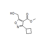 Methyl 3-Cyclobutyl-5-(hydroxymethyl)isoxazole-4-carboxylate