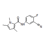 N-(3-Cyano-4-fluorophenyl)-1,3,5-trimethyl-1H-pyrrole-2-carboxamide