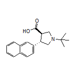 (3R,4S)-1-(tert-Butyl)-4-(2-naphthyl)pyrrolidine-3-carboxylic Acid