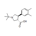 (3S,4R)-1-(tert-Butyl)-4-(3,4-dimethylphenyl)pyrrolidine-3-carboxylic Acid