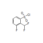 2-(Difluoromethyl)-3-fluoro-1-benzenesulfonyl Chloride