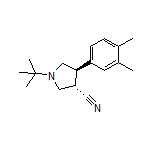 (3S,4R)-1-(tert-Butyl)-4-(3,4-dimethylphenyl)pyrrolidine-3-carbonitrile