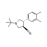 (3R,4S)-1-(tert-Butyl)-4-(3,4-dimethylphenyl)pyrrolidine-3-carbonitrile