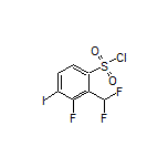 2-(Difluoromethyl)-3-fluoro-4-iodo-1-benzenesulfonyl Chloride