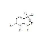 4-Bromo-2-(difluoromethyl)-3-fluoro-1-benzenesulfonyl Chloride