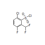 6-Chloro-2-(difluoromethyl)-3-fluoro-1-benzenesulfonyl Chloride