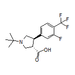 (3S,4R)-1-(tert-Butyl)-4-[3-fluoro-4-(trifluoromethyl)phenyl]pyrrolidine-3-carboxylic Acid