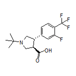 (3R,4S)-1-(tert-Butyl)-4-[3-fluoro-4-(trifluoromethyl)phenyl]pyrrolidine-3-carboxylic Acid