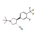 (3S,4R)-1-(tert-Butyl)-4-[3-fluoro-4-(trifluoromethyl)phenyl]pyrrolidine-3-carbonitrile