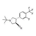 (3R,4S)-1-(tert-Butyl)-4-[3-fluoro-4-(trifluoromethyl)phenyl]pyrrolidine-3-carbonitrile