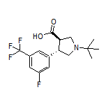 (3R,4S)-1-(tert-Butyl)-4-[3-fluoro-5-(trifluoromethyl)phenyl]pyrrolidine-3-carboxylic Acid