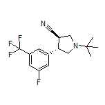 (3R,4S)-1-(tert-Butyl)-4-[3-fluoro-5-(trifluoromethyl)phenyl]pyrrolidine-3-carbonitrile