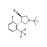 (3R,4S)-1-(tert-Butyl)-4-[2-fluoro-6-(trifluoromethyl)phenyl]pyrrolidine-3-carbonitrile