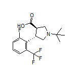 (3R,4S)-1-(tert-Butyl)-4-[2-fluoro-6-(trifluoromethyl)phenyl]pyrrolidine-3-carboxylic Acid