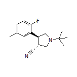 (3R,4S)-1-(tert-Butyl)-4-(2-fluoro-5-methylphenyl)pyrrolidine-3-carbonitrile