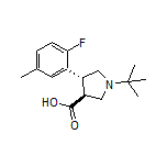 (3S,4R)-1-(tert-Butyl)-4-(2-fluoro-5-methylphenyl)pyrrolidine-3-carboxylic Acid