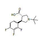 (3S,4R)-1-(tert-Butyl)-4-(2,3,4-trifluorophenyl)pyrrolidine-3-carboxylic Acid