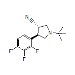 (3S,4R)-1-(tert-Butyl)-4-(2,3,4-trifluorophenyl)pyrrolidine-3-carbonitrile