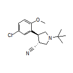 (3R,4S)-1-(tert-Butyl)-4-(5-chloro-2-methoxyphenyl)pyrrolidine-3-carbonitrile