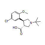 (3R,4S)-1-(tert-Butyl)-4-(5-chloro-2-methoxyphenyl)pyrrolidine-3-carboxylic Acid