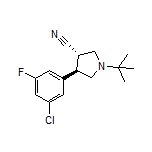 (3S,4R)-1-(tert-Butyl)-4-(3-chloro-5-fluorophenyl)pyrrolidine-3-carbonitrile