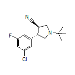 (3R,4S)-1-(tert-Butyl)-4-(3-chloro-5-fluorophenyl)pyrrolidine-3-carbonitrile