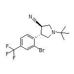 (3R,4S)-4-[2-Bromo-4-(trifluoromethyl)phenyl]-1-(tert-butyl)pyrrolidine-3-carbonitrile