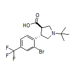 (3R,4S)-4-[2-Bromo-4-(trifluoromethyl)phenyl]-1-(tert-butyl)pyrrolidine-3-carboxylic Acid