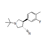 (3S,4R)-1-(tert-Butyl)-4-(3-fluoro-4-methylphenyl)pyrrolidine-3-carbonitrile