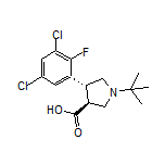 (3S,4R)-1-(tert-Butyl)-4-(3,5-dichloro-2-fluorophenyl)pyrrolidine-3-carboxylic Acid