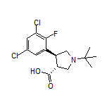 (3R,4S)-1-(tert-Butyl)-4-(3,5-dichloro-2-fluorophenyl)pyrrolidine-3-carboxylic Acid