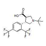 (3R,4S)-4-[2,4-Bis(trifluoromethyl)phenyl]-1-(tert-butyl)pyrrolidine-3-carboxylic Acid