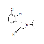 (3S,4R)-1-(tert-Butyl)-4-(2,3-dichlorophenyl)pyrrolidine-3-carbonitrile