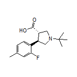 (3S,4R)-1-(tert-Butyl)-4-(2-fluoro-4-methylphenyl)pyrrolidine-3-carboxylic Acid