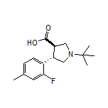 (3R,4S)-1-(tert-Butyl)-4-(2-fluoro-4-methylphenyl)pyrrolidine-3-carboxylic Acid