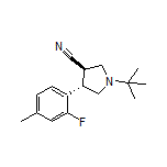 (3R,4S)-1-(tert-Butyl)-4-(2-fluoro-4-methylphenyl)pyrrolidine-3-carbonitrile