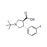 (3S,4R)-1-(tert-Butyl)-4-(3-iodophenyl)pyrrolidine-3-carboxylic Acid