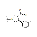 (3R,4S)-1-(tert-Butyl)-4-(3-iodophenyl)pyrrolidine-3-carboxylic Acid