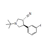 (3R,4S)-1-(tert-Butyl)-4-(3-iodophenyl)pyrrolidine-3-carbonitrile