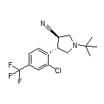 (3R,4S)-1-(tert-Butyl)-4-[2-chloro-4-(trifluoromethyl)phenyl]pyrrolidine-3-carbonitrile